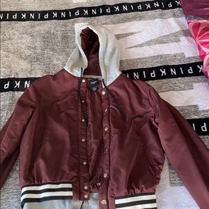 Burgundy jacket